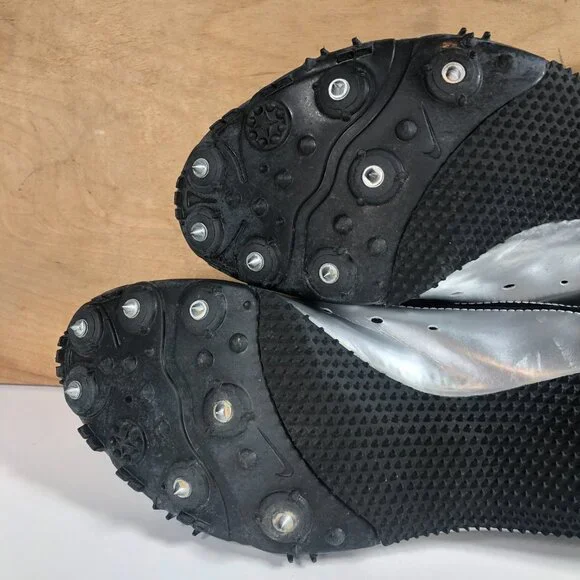 Nike Zoom Rival Bowerman Series Mens Size 10 Track Shoes 311894-011 Blk/Silver - Picture 10 of 13